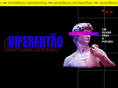 The event | Arena Uno 2d animate animation design gif glitch graphic design illustration logo motion motion design motion graphics statue synthwave tech vaporwave