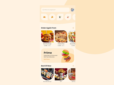 Food Delivery App UI android animation delivery design food interaction interface ios layout motion ui ux