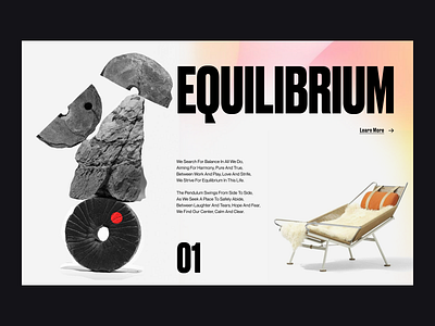 Equilibrium Composition Exploration balance branding clean composition concept creative dark design ecommerce graphic grid header layout minimal minimalist modern typography ui ux web