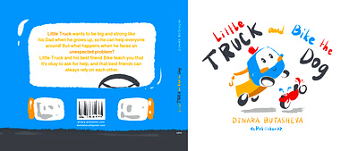 Little Truck And Bike The Dog. A picture book. bike book illustration car childrens book friend help illustration story truck