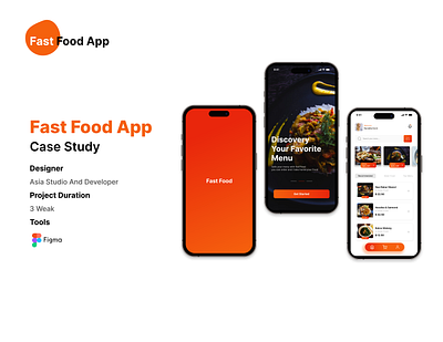 Fast Food Mobile App Design design graphic design ui ux