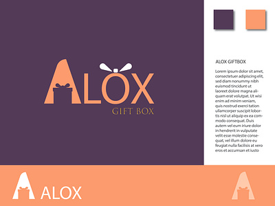 ALOX gift box 3d animation branding graphic design logo motion graphics ui