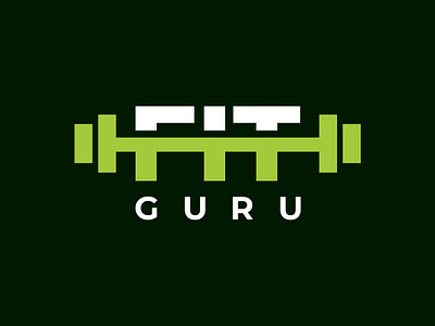 Fit Guru Logo app branding design graphic design illustration logo typography ui ux vector
