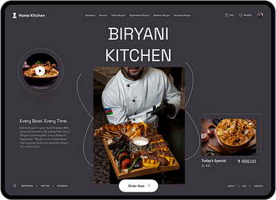 Webpage - kitchen figma ui ui design uiux