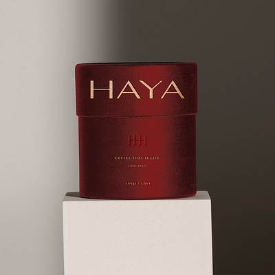 Haya Coffee Brand brand design brand identity branding branding design design graphic design graphicdesign logo design packaging packagingdesign