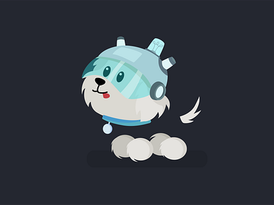 Floating Doggo adobe character design character illustration design figma illustration vector