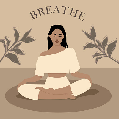 Don't forget to breathe. 2d adobe illustrator digital art illustration