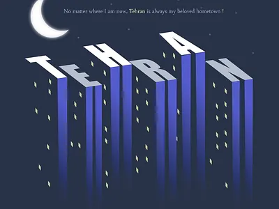 Tehran Poster graphic design illustrator mycity posters tehran