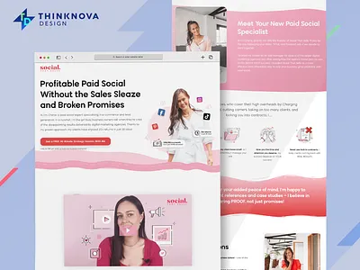 Social that Sells branding design illustration logo thrive themes typography ui web design web development wordpress