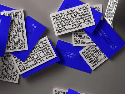 Free Identity Scene Psd Business Cards Mockup branding mockup business card mockup