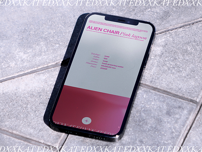 Identity concept app branding con concept graphic design identity mobile mock up pink product card shop typography ui white