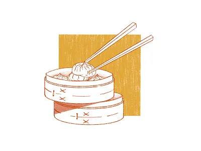 Soup Dumplings chinese chopsticks dumpling eating fine art food illustration procreate sketch sketchy soup dumpling