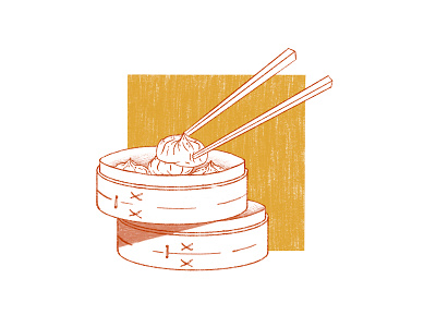 Soup Dumplings chinese chopsticks dumpling eating fine art food illustration procreate sketch sketchy soup dumpling