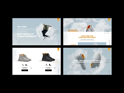 Timberland – TrueCloud™ animation cloud eco footwear interactions light motion nature recycle ui ux website