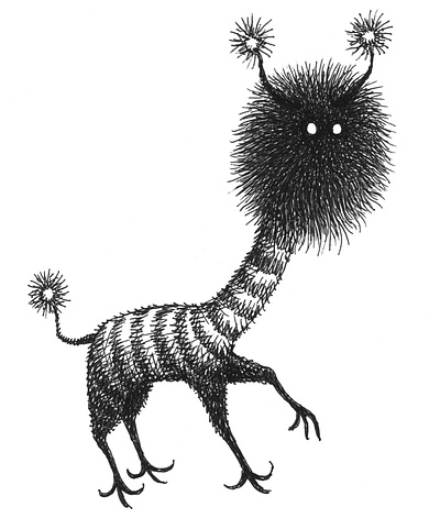 Anxiety Creature animal art artist artwork creature creepy dark drawing hand drawn illustration ink monster whimsical