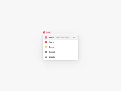 🙅‍♀️ Block icons menu ui