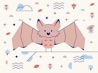 We Move to Heal: Bat Nature Guide air art bat branding clean concept design flat graphic design guide icon icons illustration illustrator minimal nature vector
