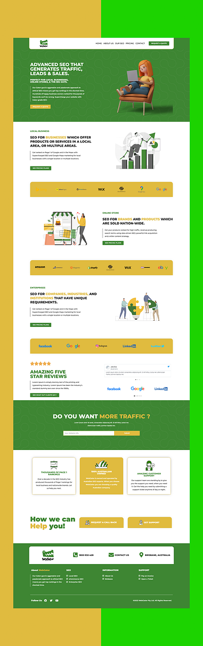 SEO Website UI Design