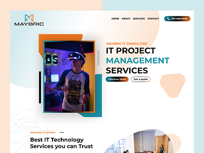 IT Management Services Website UI Design
