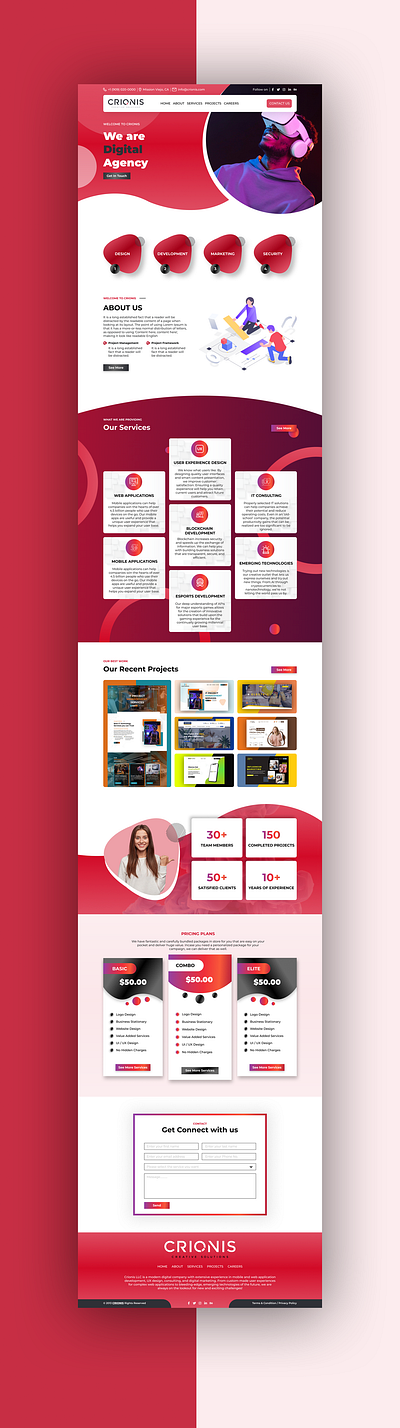 IT Creative Studio Website UI Design