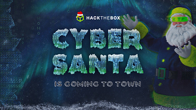 Cyber Santa CTF 2021 | HTB | Logo branding campaign challenge christmas cyber cybersecurity daily ui design graphic design hacking logo santa ui xmas