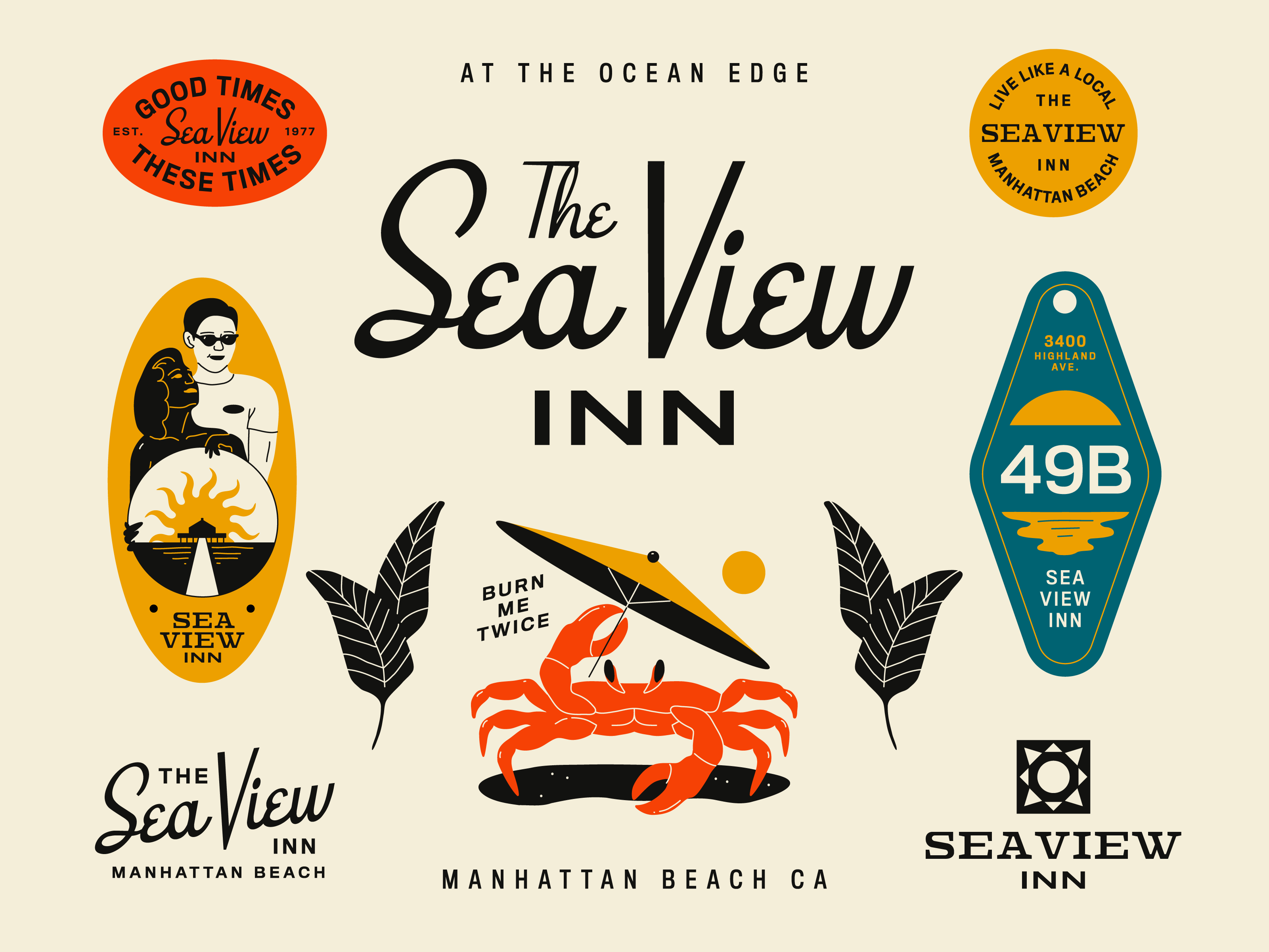Example of Illustration & Identity for Manhattan Beach Hotel
