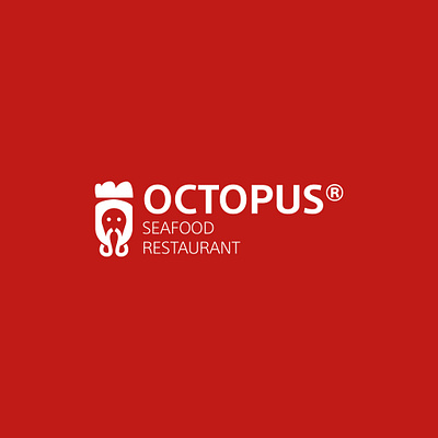 octopus seafood restaurant logo branding logo