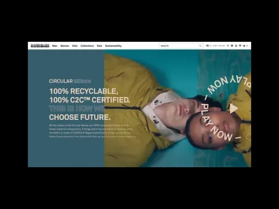 Napapijri – Circular Series aftereffect circular design eco effect fashion figma layout menu motion napapijiri sketch street sustainability ui ux