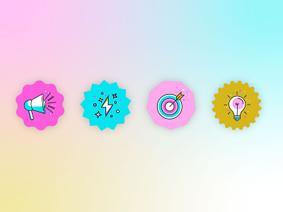Colorful Icons branding colorful graphic design icon icon set icons illustration ui