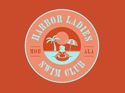 Swim Club Logo branding design graphic graphic design illustration illustrator logo swim swim club vector vintage