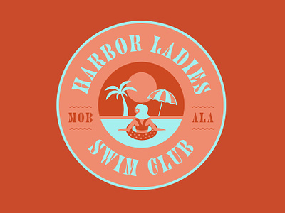 Swim Club Logo branding design graphic graphic design illustration illustrator logo swim swim club vector vintage