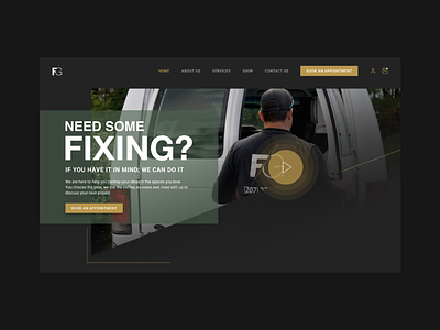 Case Study: FG Life Services branding dark interface dark website design ui ui design web design website