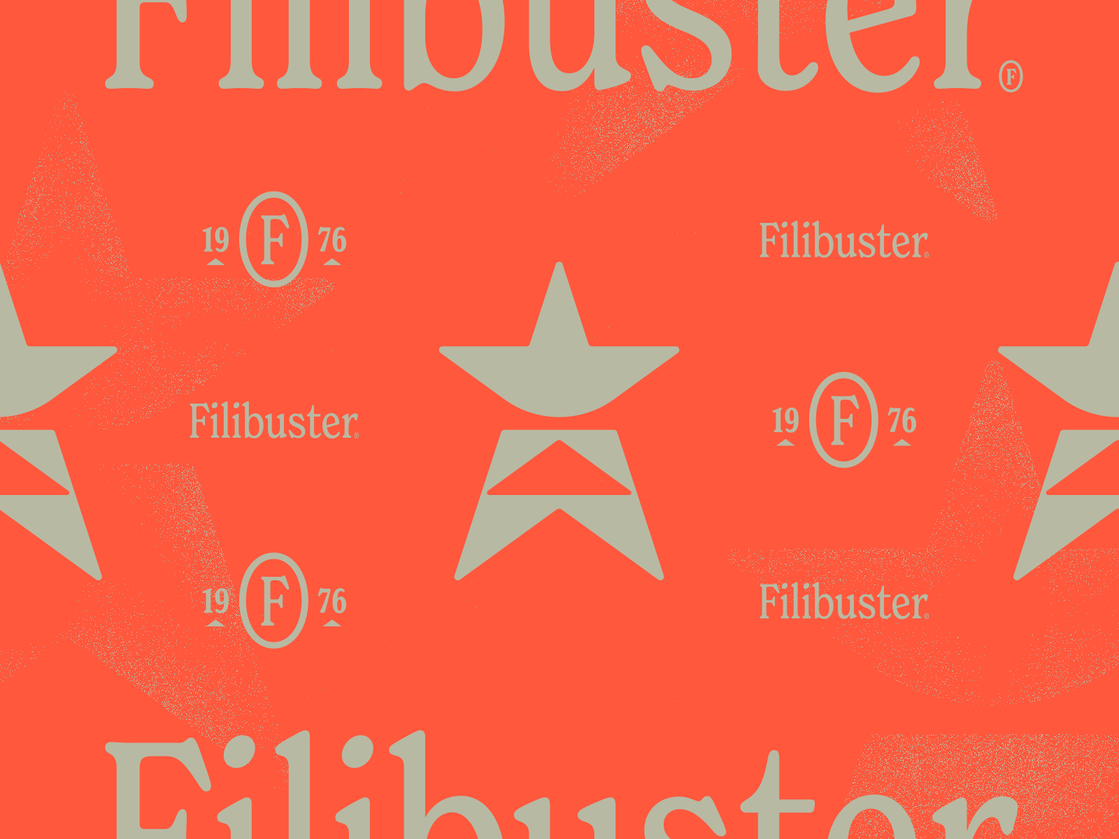 Filibuster - Logo ben stafford brand branding bust design filibuster geometric hot logo mark pop rocket star tower vector