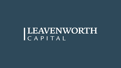 Leavenworth Capital brand identity branding capital cryto design finances investment lettermark logo typography