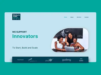 Venture Hub Africa: Branding & Website Design animation brand identity branding design graphic design illustration logo logo animation logo design motion motion graphics ui ui design ui motion ux ux animation vector web animation website website animation