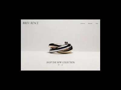 IRREVERENCE — WEBSITE (2) design digital design ecommerce editorial graphic design ui uiux web design