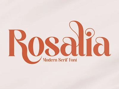 Rosalia Modern Serif Font calligraphy display display font font font awesome font family fonts free fonts graphic design hand lettering lettering sans serif sans serif font sans serif typeface script serif serif font type typedesign typeface