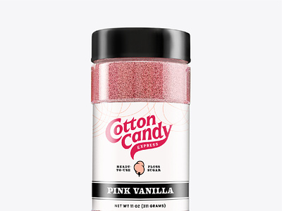 Cotton Candy Brand Refresh branding candy carnival cotton cotton candy dessert fair floss jar lettering logo packaging spice state sugar sweets vintage