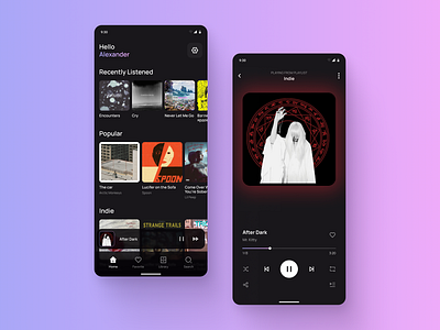 Daily UI #009 - Music Player Design app design figma mobile mobile app music player photoshop player player design ui ui design web design