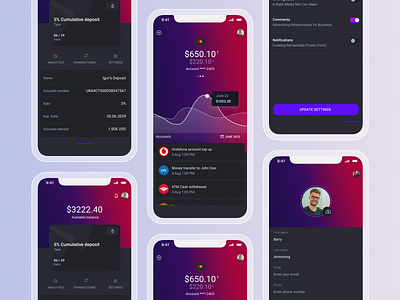 Wallet App application apps design financial ui