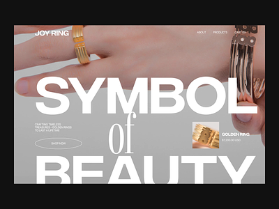JoyRing - Jewelry Webiste Design & Animation animation design jewelry jewelry website animation promo web web design website