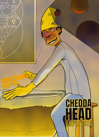 Chedda Head: Unplugged 2 design graphic design illustration typography vector