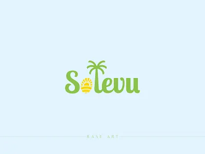 UV (sun) protective clothing logo design attractive beach branding clothing design identity logo logodesign logos palm tree sea stunning unique visual identity design