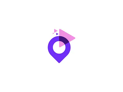 location mark play button logo design concept | MD Mahfuj branding creative logo design flat for sale gradient logo gradient path icon symbol location logo logo logo design logo mark mobile app logo modern logo overlapping logo play button logo print simple logo unused vector