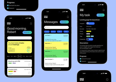 Task Management Mobile App app design ios management mobile task ui ux web webdesign