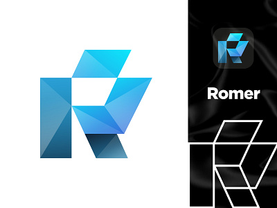 Romer logo design. brand brand design branding clean design letter letter r logo logo design logotype minimal r letter simple