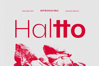 Haltto Sans Serif Font branding font fonts graphic design logo maulana creative nostalgic