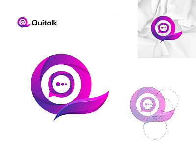 Qui talk Logo Concept a b c d e f g h i j k l abstract logo air logo app brand brand identity branding chat icon creative design fly logo gradient logo logo logo trend 2023 logos logotype minimalist modern logo startup logo travel