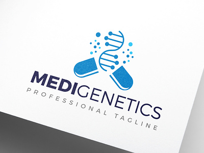Medicine Genetics DNA Logo Design dna genetics medicine