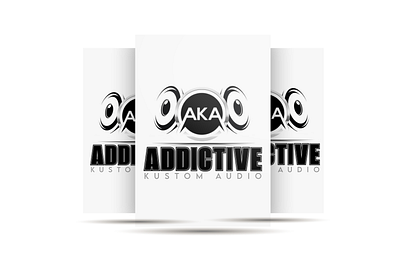 Addictive Custom Audio app branding design graphic design illustration logo typography ui ux vector